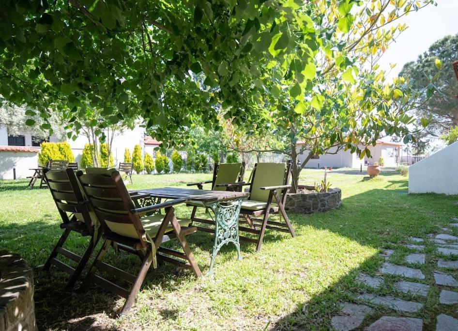 Traditionelles Appartement Athos Shadow Am Meer Paralia Sikias Экстерьер фото