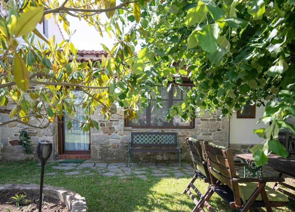 Traditionelles Appartement Athos Shadow Am Meer Paralia Sikias Экстерьер фото